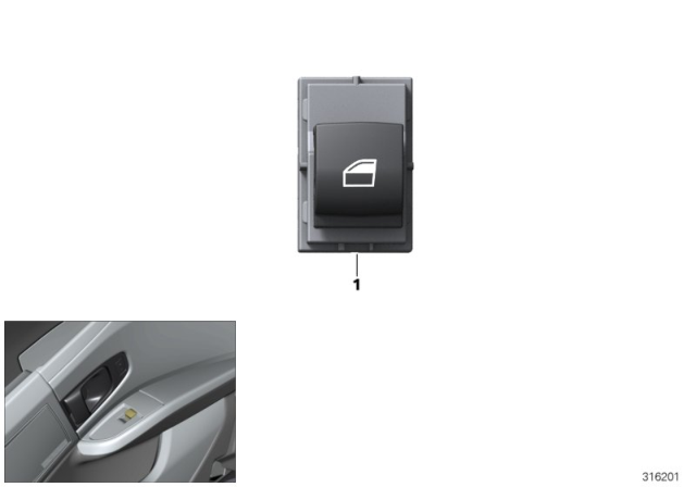 2020 BMW i3 Window Lifter Switch Diagram