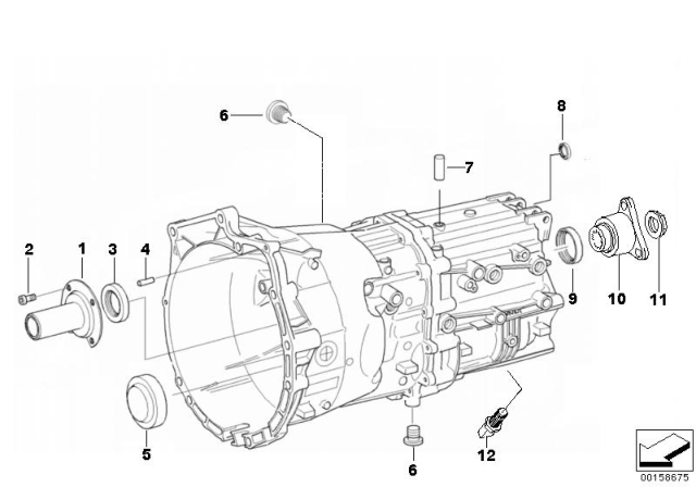 2004 BMW 325i Seal And Mounting Parts (GS6-37BZ/DZ) Diagram