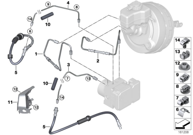2007 BMW 335i Pipeline With Pressure Hose Diagram for 34326853504