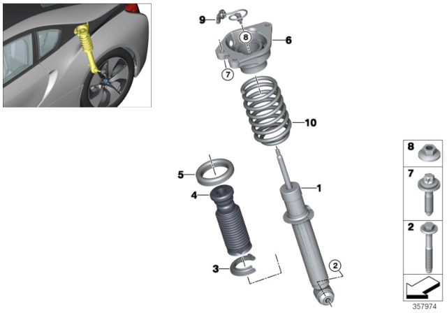 2015 BMW i8 Torx-Bolt With Washer Diagram for 07119908500