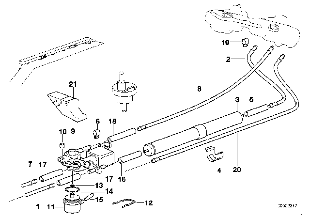 1999 BMW 318is Fuel Pipe Diagram