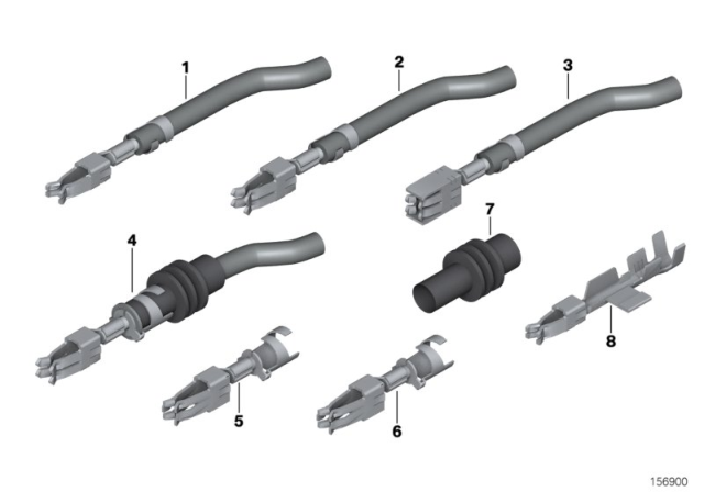 2010 BMW 128i Double Leaf Spring Contact Diagram