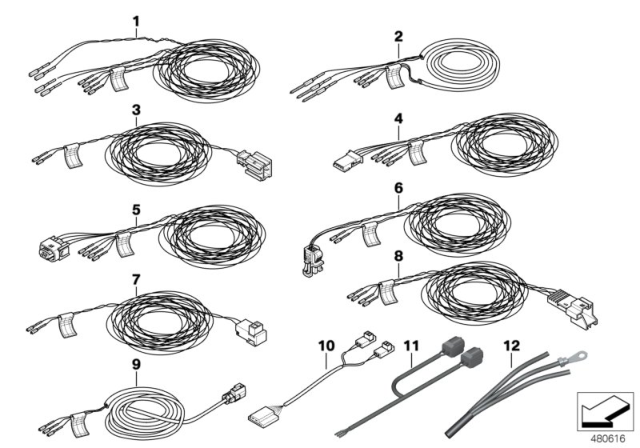 2006 BMW 330i Repair Cable, Airbag Diagram