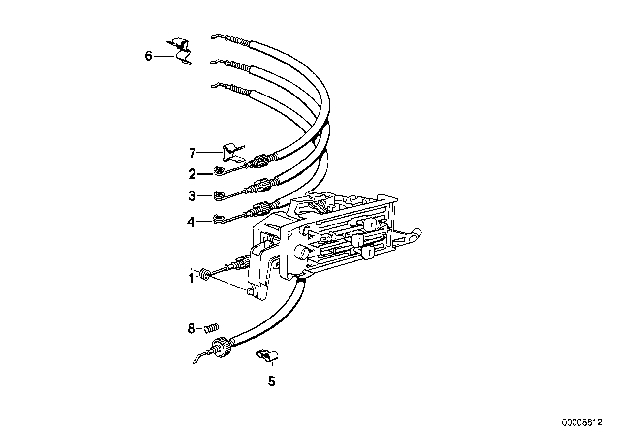 1992 BMW 325i Bowden Cable For Flap Regulation Diagram