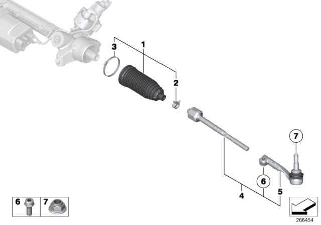 2020 BMW 330i BALL JOINT, LEFT Diagram for 32106880696