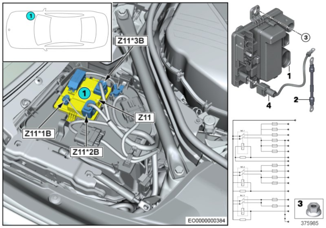 2014 BMW 550i Integrated Supply Module Diagram 1