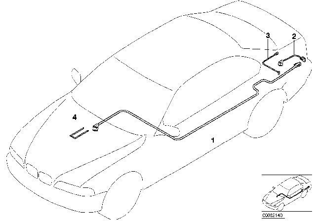 2003 BMW 525i Connection Cable CD-Changer Diagram