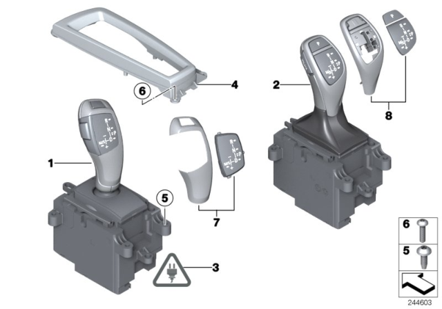 2013 BMW 750Li Gear Selector Switch Diagram