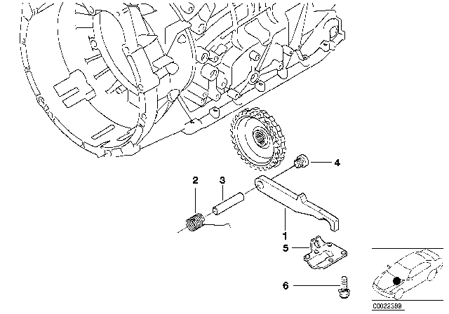 2005 BMW 325i Parking Lock (A5S325Z) Diagram