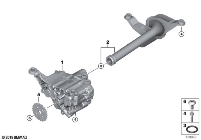 2006 BMW 325i Lubrication System / Oil Pump Diagram