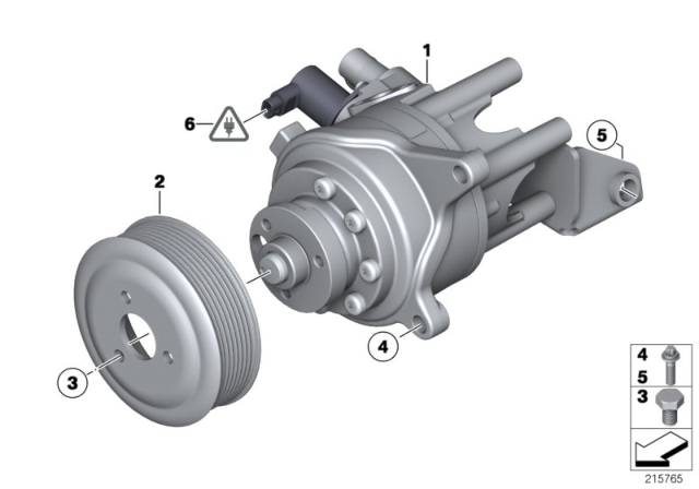 2015 BMW 740i Hydraulic Pump Diagram