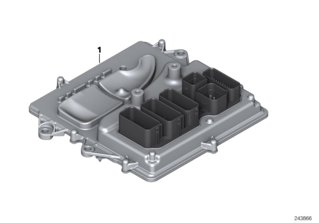 2011 BMW X6 Dme Engine Control Module Diagram for 12148643744