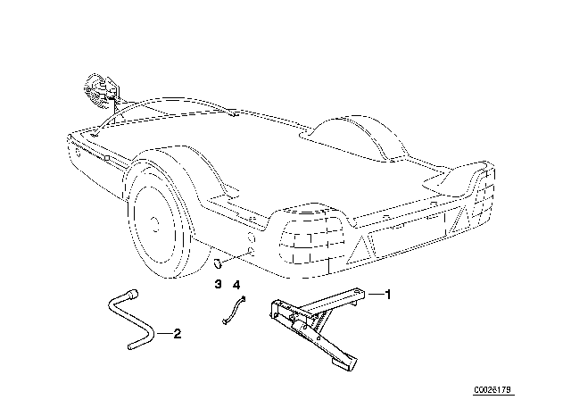 1992 BMW 525i Trailer Rear Supports Diagram
