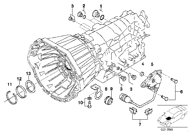 2001 BMW 740iL Mounting Parts / Packings (A5S440Z) Diagram