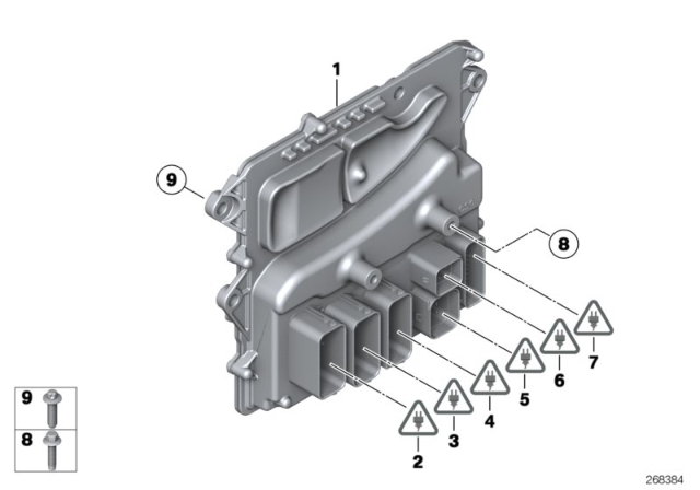 2011 BMW 335i xDrive Engine Control Module Diagram for 12148618483