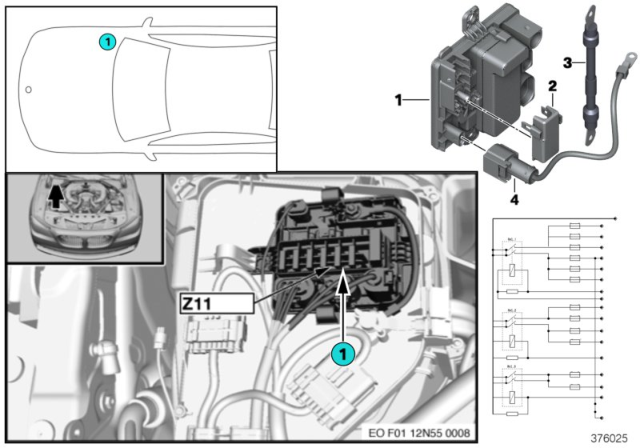 2013 BMW 640i Integrated Supply Module Diagram