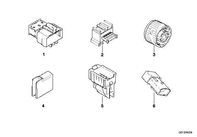 2004 BMW 330i Miscellaneous Plugs And Connectors Diagram 2