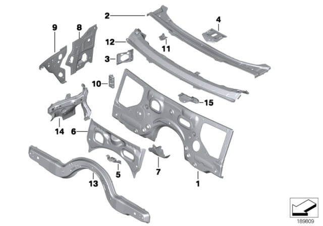 2012 BMW Alpina B7 Splash Wall Parts Diagram