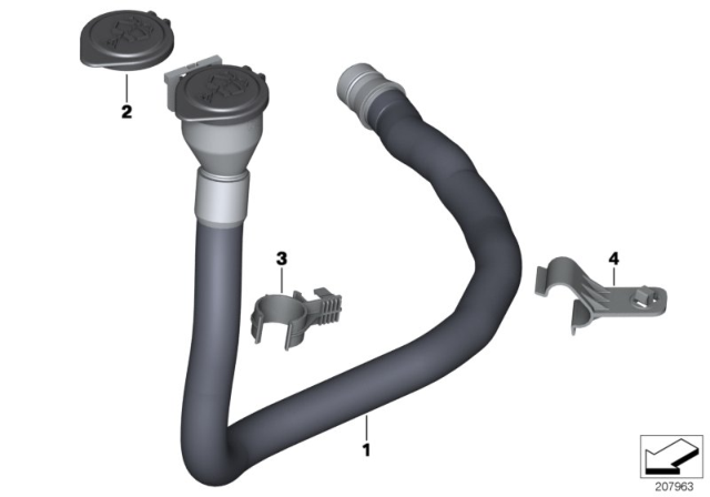 2013 BMW 128i Filler Pipe, Wash Container Diagram