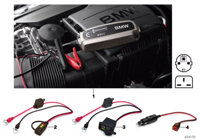 2015 BMW 550i Battery Charger Diagram 1