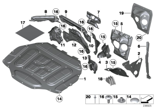 2012 BMW 740i Sound Insulation Diagram 2