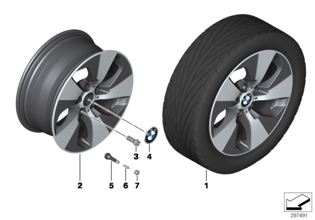 2016 BMW 428i BMW LA Wheel, Streamline Diagram