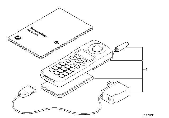 1997 BMW 318is Phone Kit Diagram 1