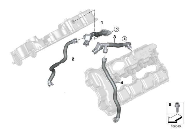 2011 BMW Alpina B7 Crankcase - Ventilation Diagram