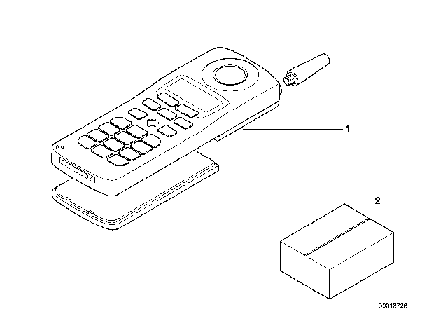 1999 BMW 740iL Phone Kit Diagram 4