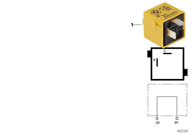 2001 BMW 325i Relay Jumper - Connecting Switch Diagram