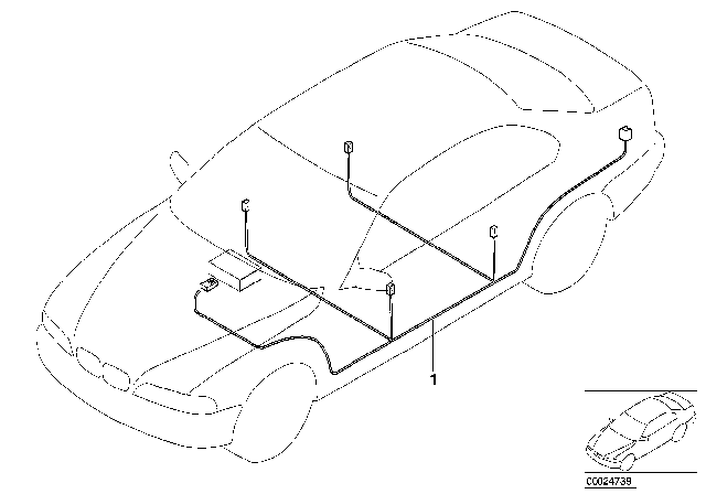 2001 BMW 325i Audio Wiring Harness Diagram 1