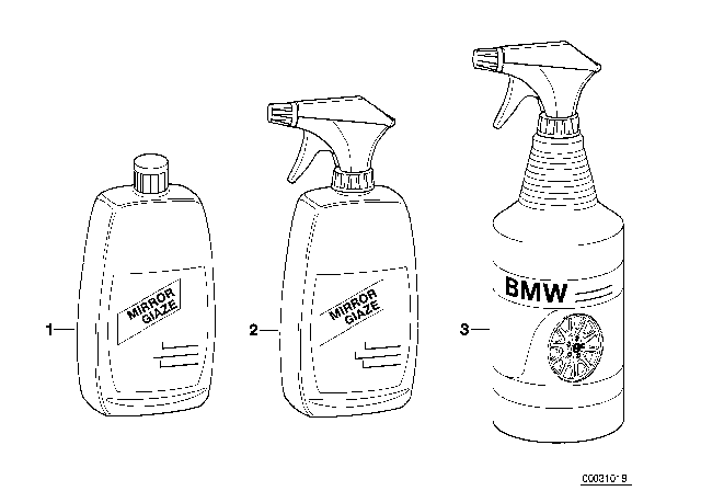 1993 BMW 325i Car Care Products Diagram