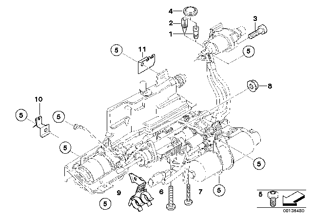 2004 BMW 330i Hydraulic Mounting (GS6S37BZ(SMG)) Diagram