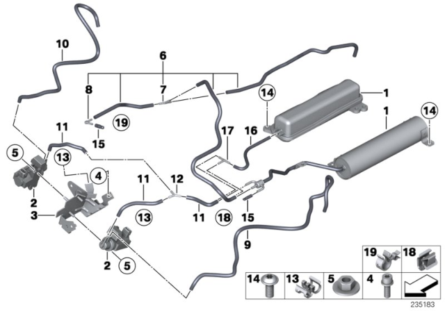 2015 BMW 750Li Vacuum Control - Engine-Turbo Charger Diagram 1