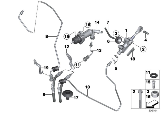 2014 BMW 428i Clutch Control Diagram