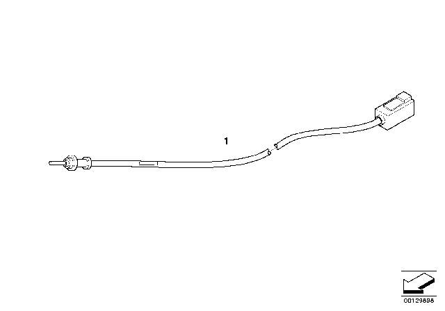 2001 BMW 325i Aerial Line Diagram 1
