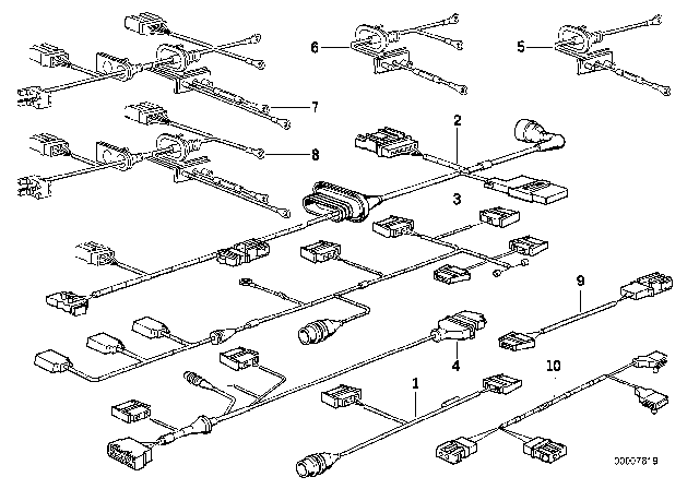 1991 BMW 525i Various Additional Wiring Sets Diagram 1