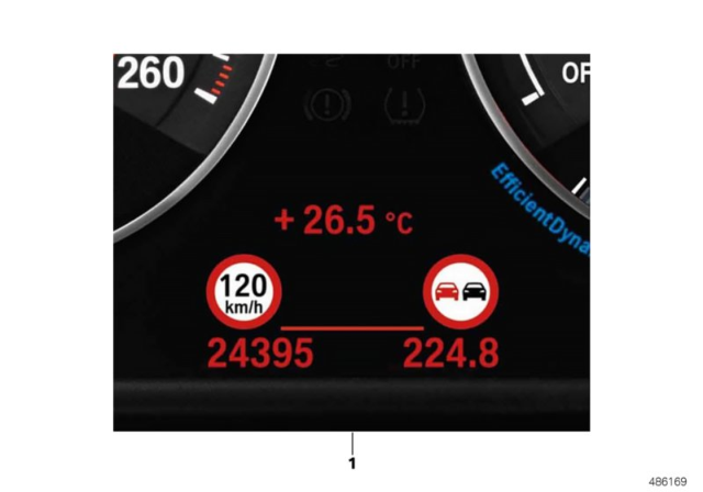 2009 BMW 750Li Retrofit, Speed Limit Info Diagram