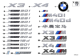 Diagram for BMW X3 Emblem - 51147499154