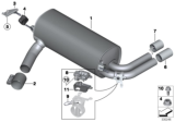 Diagram for BMW Exhaust Resonator - 18308606732