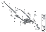 Diagram for BMW 535d Windshield Wiper - 61617182459