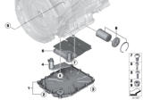 Diagram for BMW 135i Transmission Pan - 28107842385