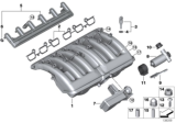 Diagram for BMW 528i Intake Manifold Gasket - 11611436631