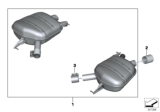 Diagram for BMW Exhaust Resonator - 18302354362