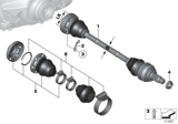 Diagram for BMW 335d Axle Shaft - 33217561789