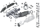 Diagram for BMW M6 Catalytic Converter - 18307836547