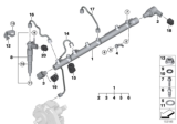 Diagram for BMW Fuel Injector - 13537808089