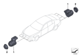 Diagram for BMW 335xi Parking Assist Distance Sensor - 66209114344
