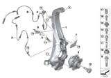 Diagram for BMW X6 Steering Knuckle - 31216876655