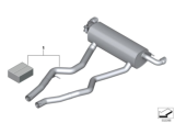 Diagram for BMW Exhaust Resonator - 18302464492